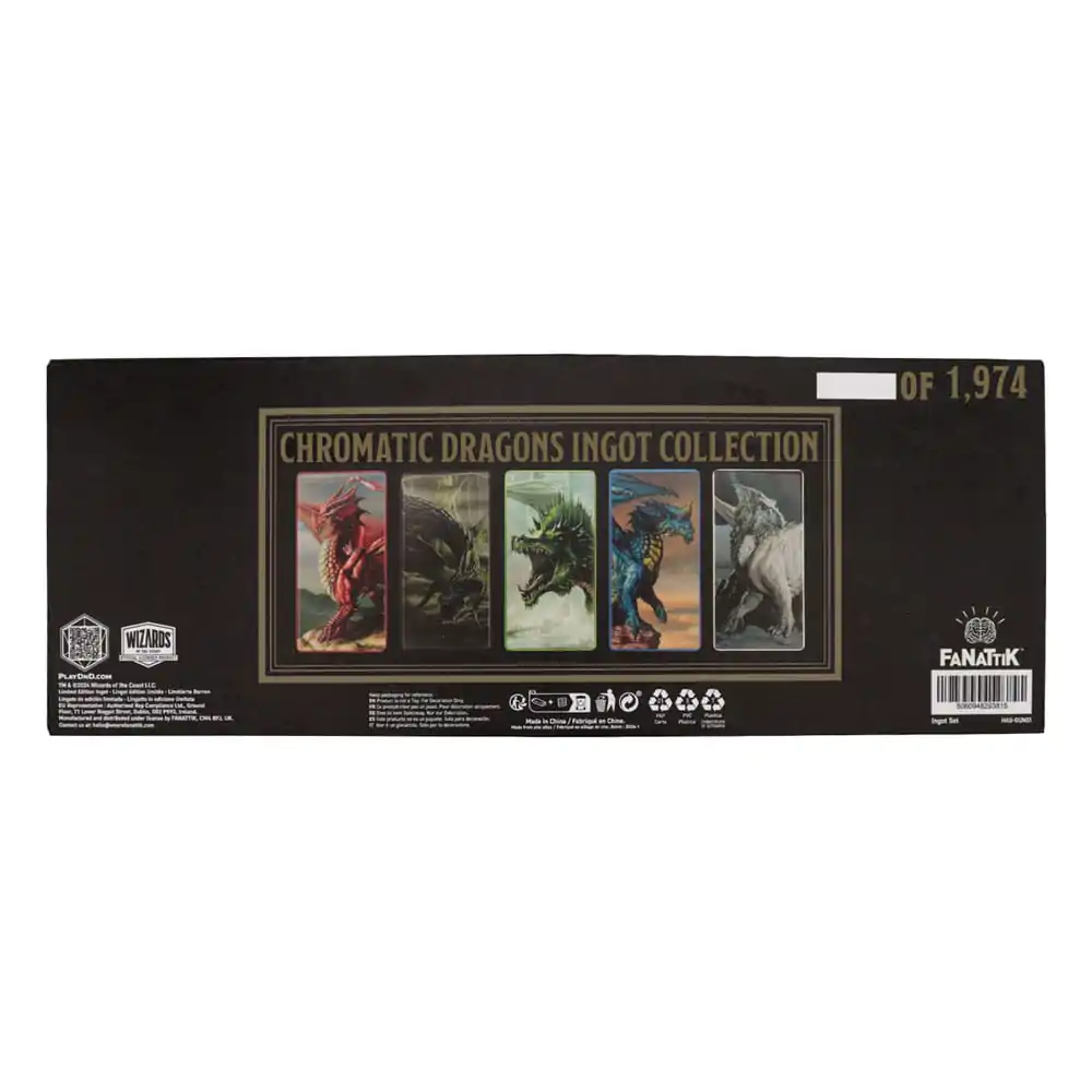 Dungeons & Dragons Metallbarren 5er-Set Chromatic Dragons Ingot termékfotó