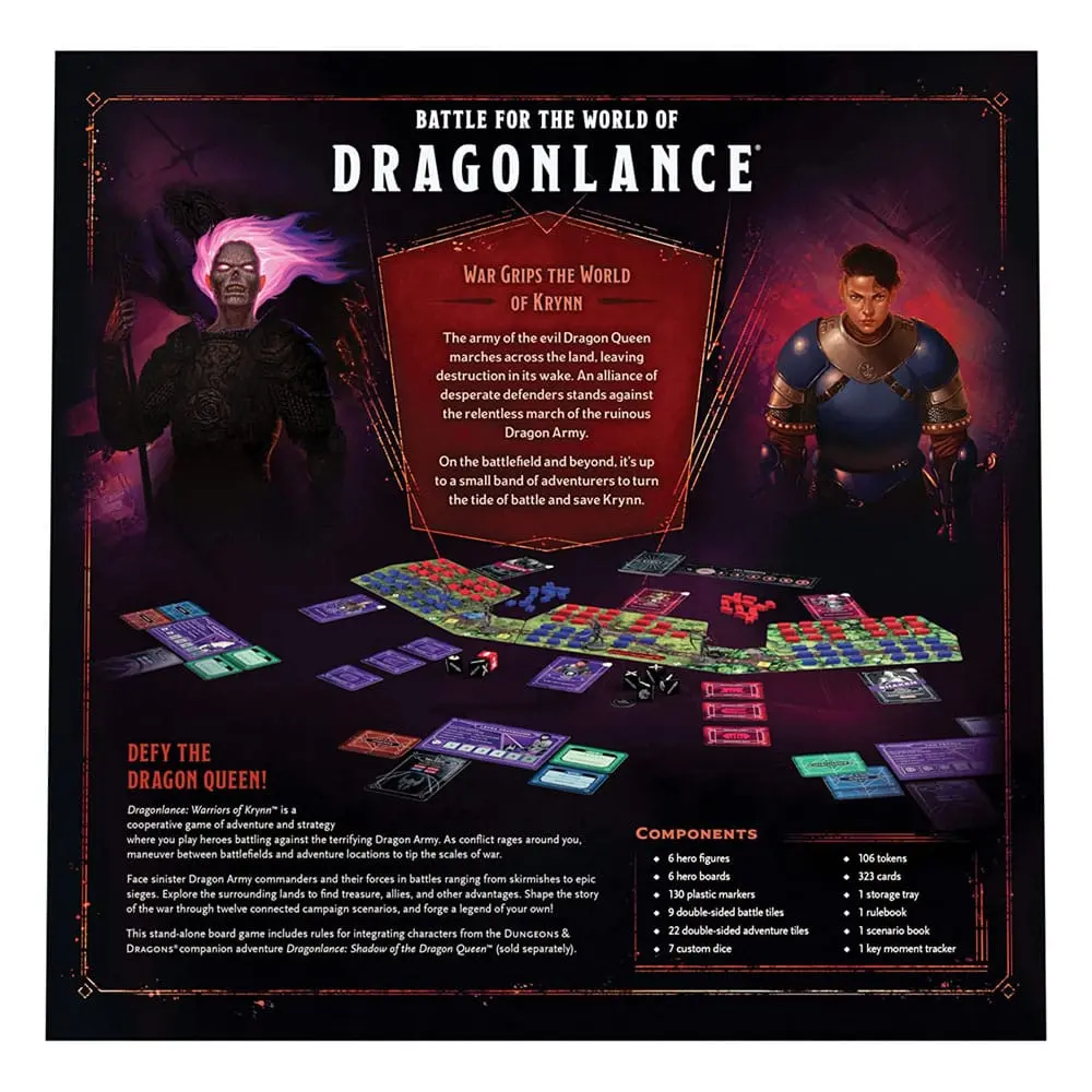 Dungeons & Dragons Brettspiel Dragonlance: Warriors of Krynn englisch termékfotó