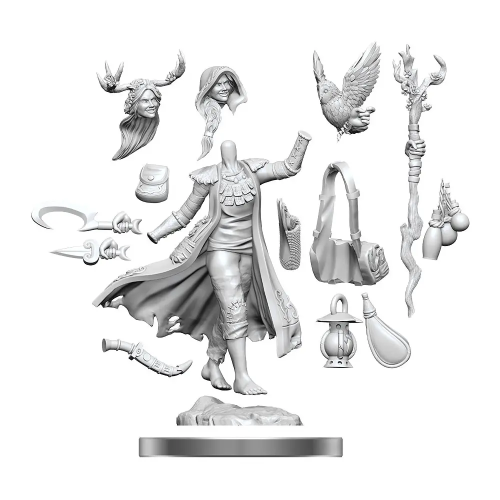 Dungeons & Dragons Frameworks Miniatur-Bausatz Human Druid Female Produktfoto