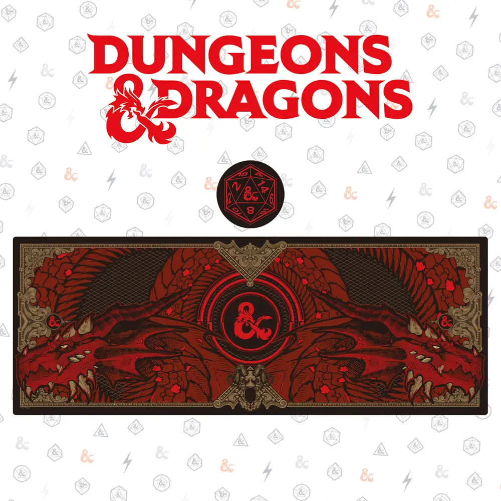 Dungeons & Dragons Schreibtischunterlage & Untersetzer Set Graphic Produktfoto