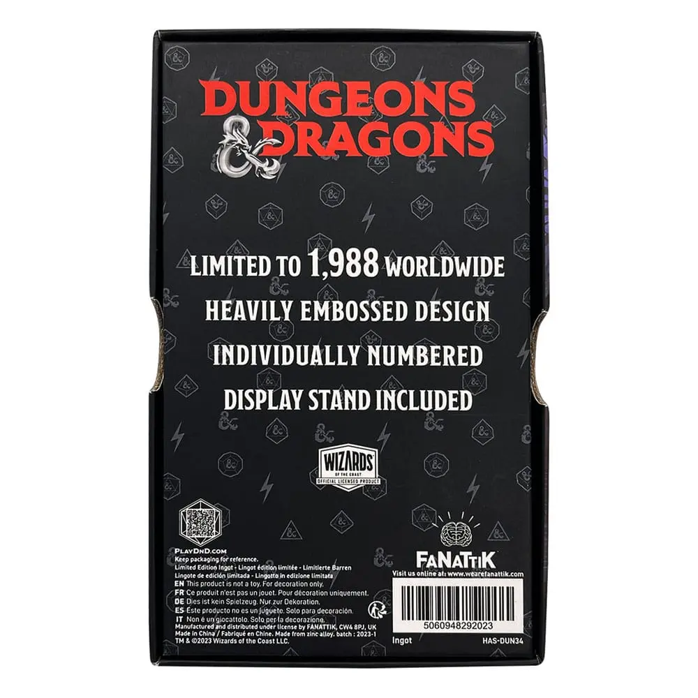Dungeons & Dragons Metallbarren 50th Anniversary Spider Queen Limited Edition termékfotó