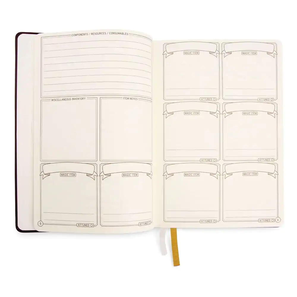 Dungeons & Dragons Rollenspiel Journal 5e Braun Produktfoto