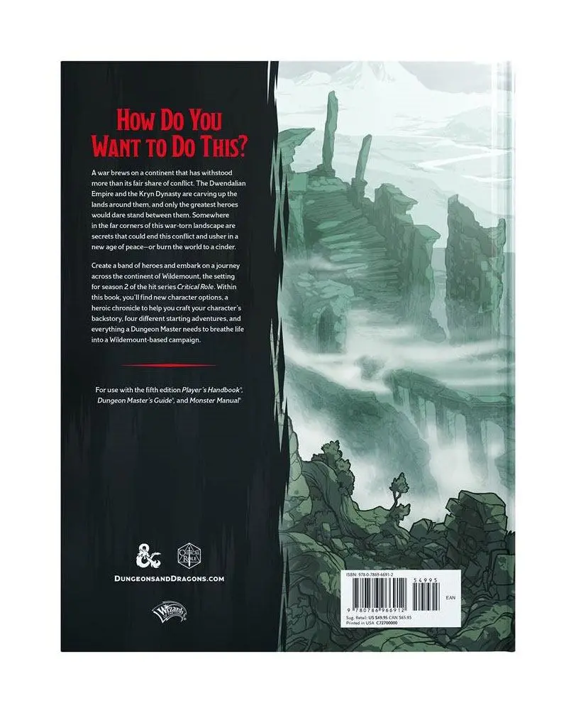 Dungeons & Dragons RPG Abenteuer Explorer's Guide to Wildemount englisch termékfotó