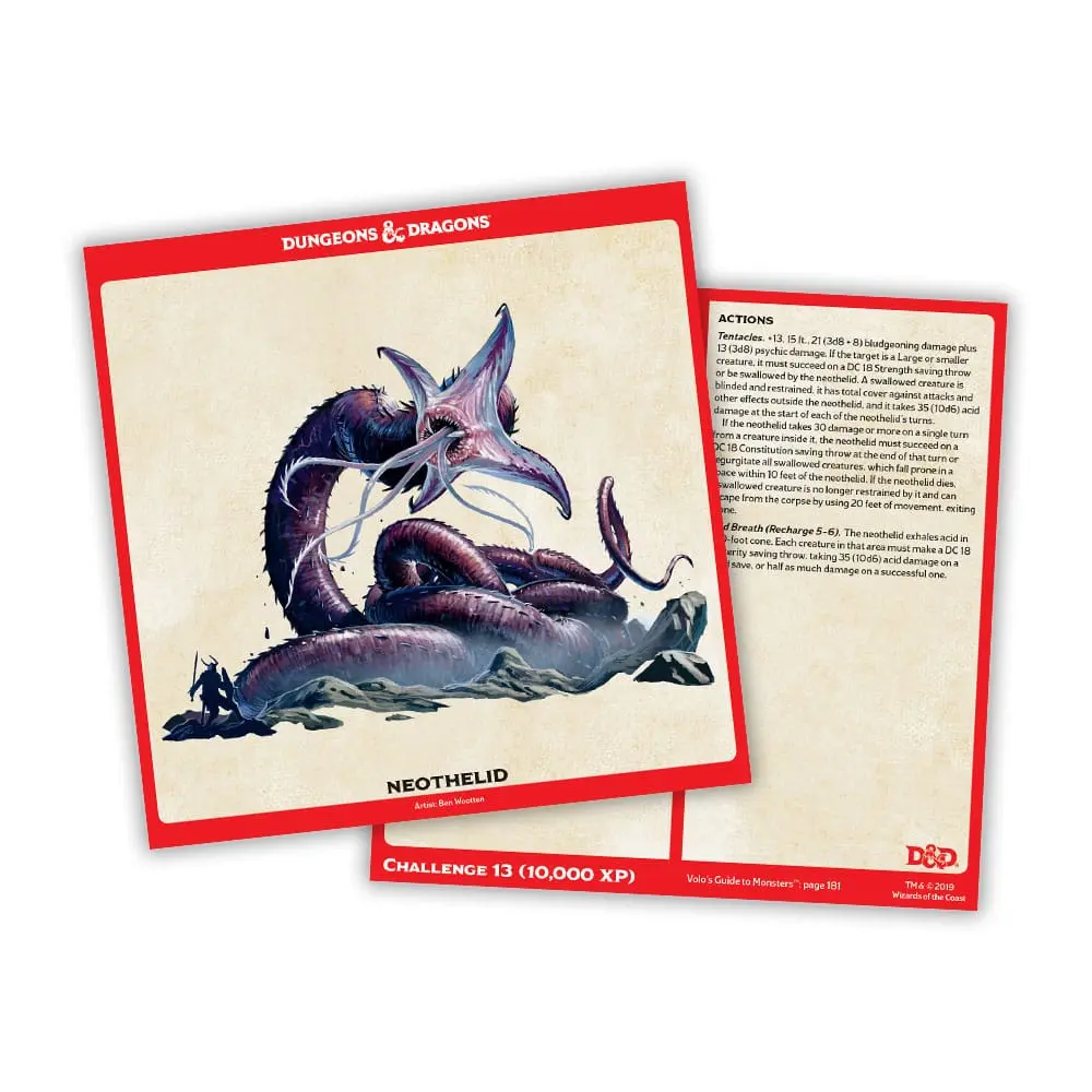 Dungeons &amp; Dragons Spellbook Cards: Epic Monsters Englische Version Produktfoto