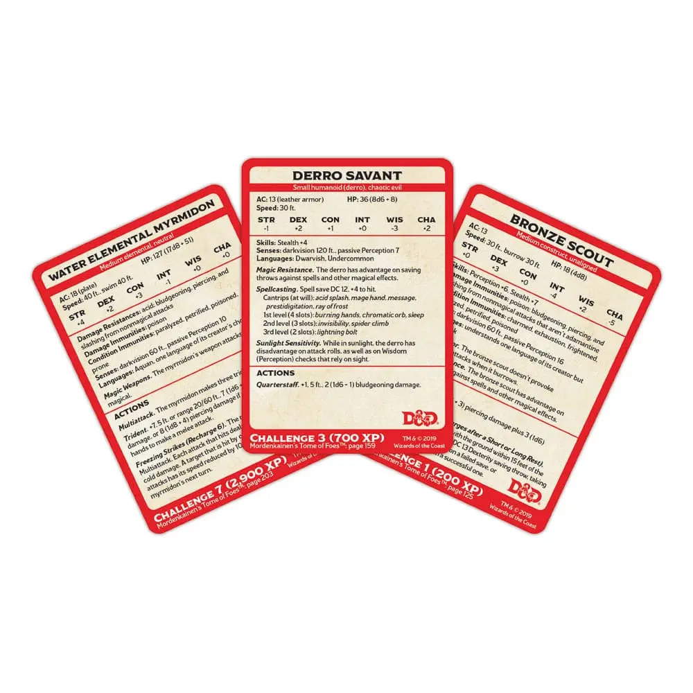 Dungeons &amp; Dragons Spellbook Cards: Mordenkainen´s Tome of Foes Englische Version Produktfoto