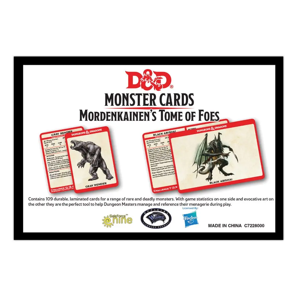 Dungeons &amp; Dragons Spellbook Cards: Mordenkainen´s Tome of Foes Englische Version Produktfoto