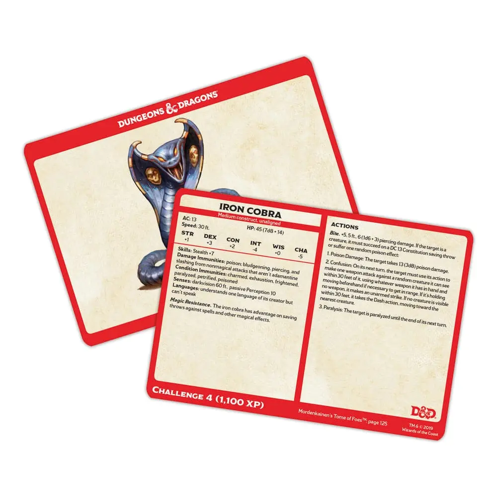 Dungeons &amp; Dragons Spellbook Cards: Mordenkainen´s Tome of Foes Englische Version Produktfoto