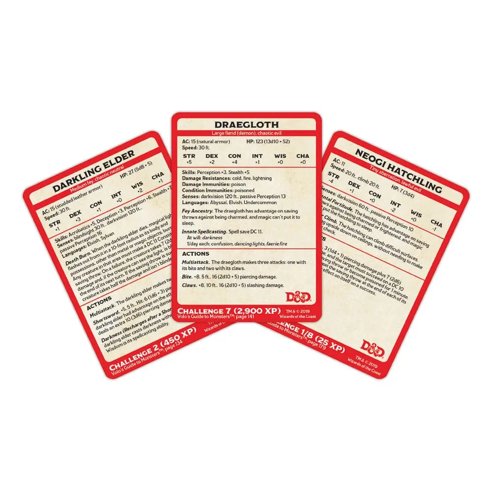 Dungeons & Dragons Spellbook Cards: Volo´s Guide englisch Produktfoto