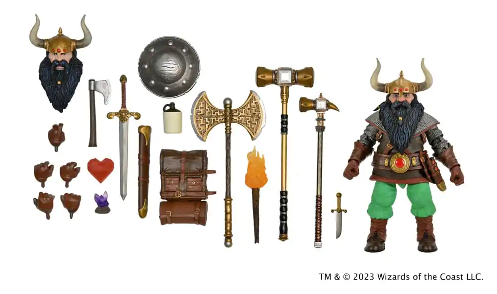 Dungeons &amp; Dragons Actionfigur Ultimate Elkhorn the Good Dwarf Fighter 18 cm Produktfoto