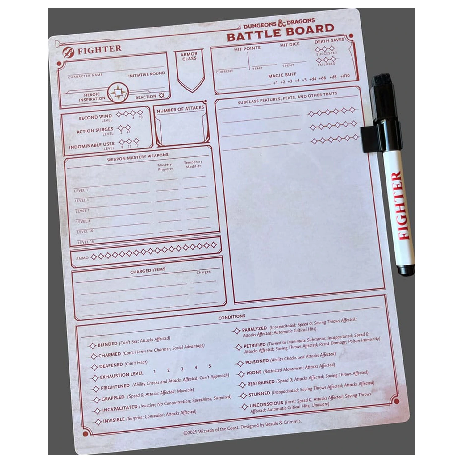 Dungeons & Dragons Battle Board Kämpfer Produktfoto
