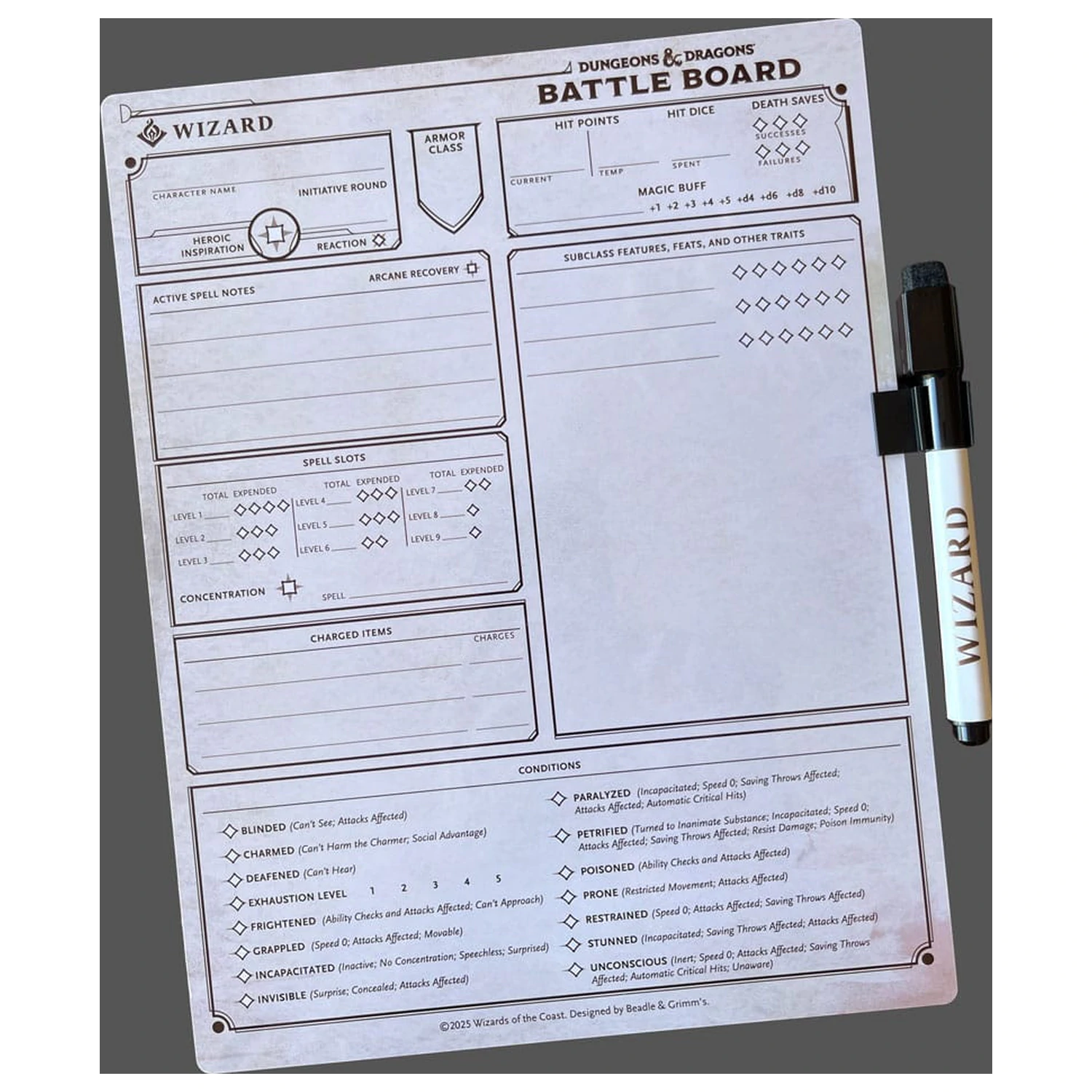 Dungeons & Dragons Battle Brett Wizard Produktfoto