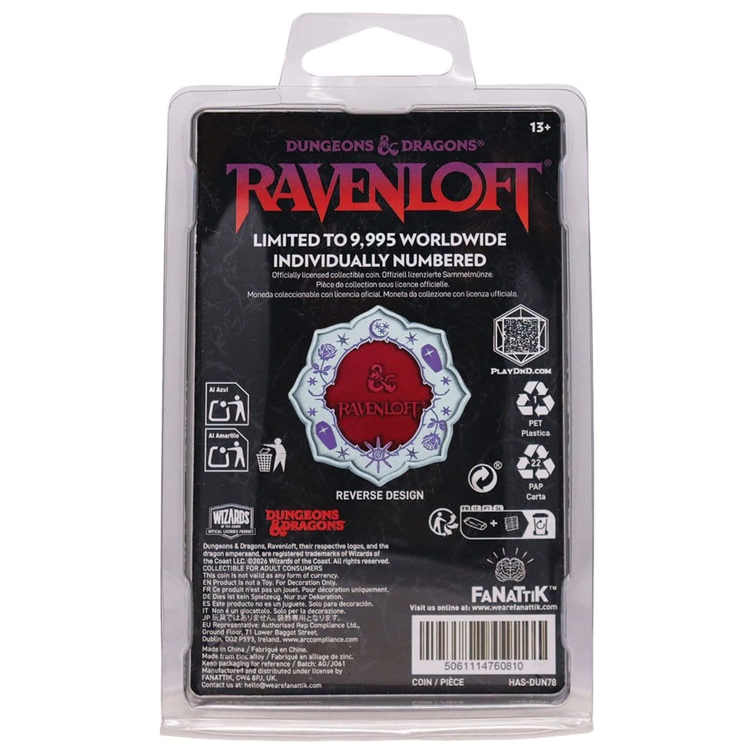 Dungeons & Dragons Sammelmünze Ravenloft Limited Edition Produktfoto