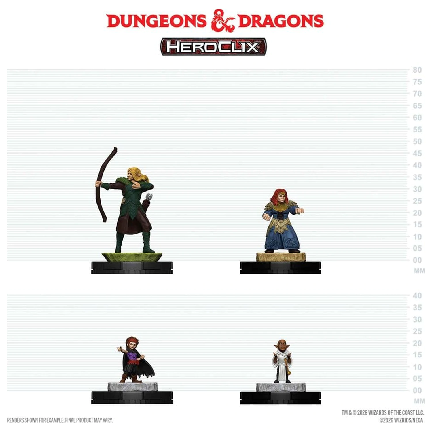 Dungeons & Dragons HeroClix 400: Figurenset Adventuring Party 1 Produktfoto