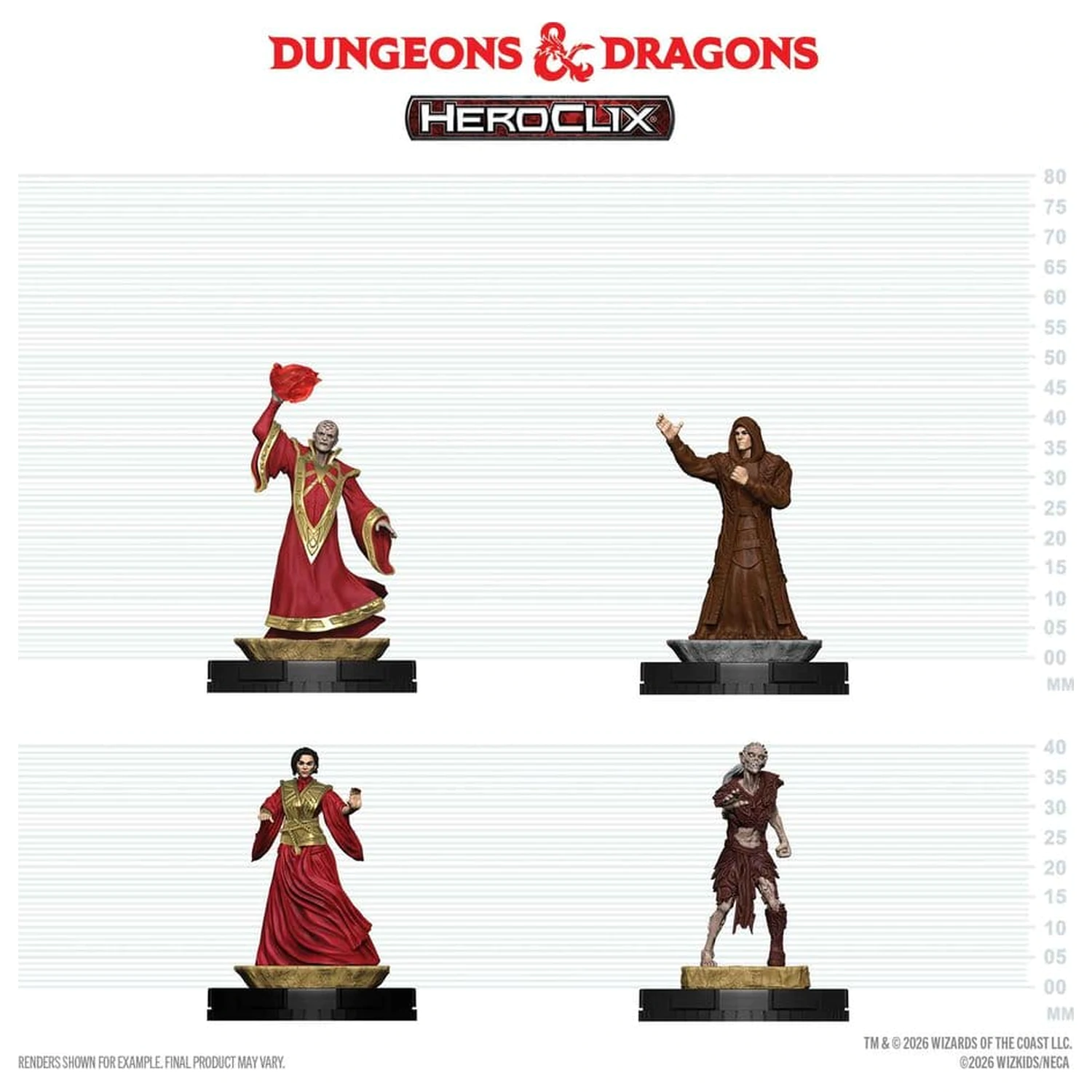 Dungeons & Dragons HeroClix 400: Figurenset Red Wizards of Thay Produktfoto