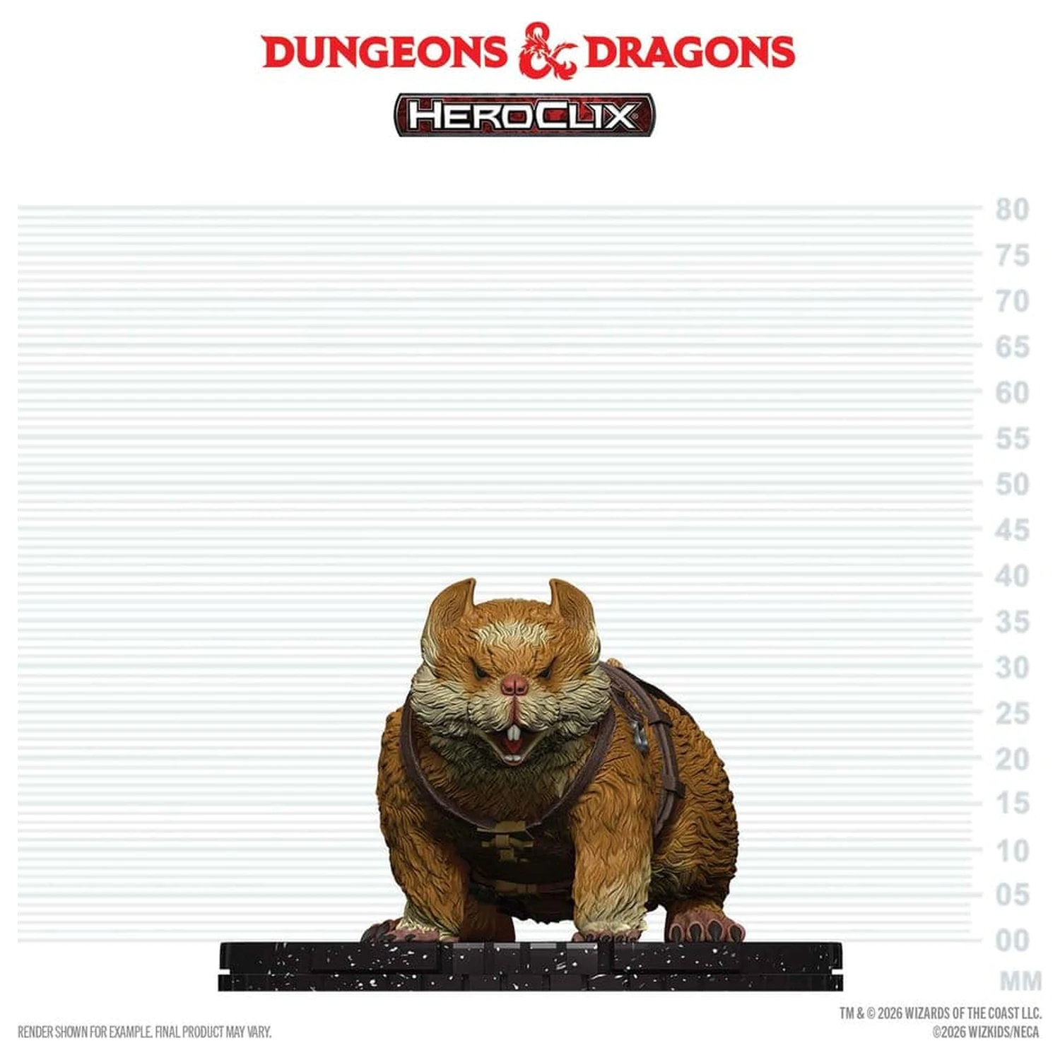 Dungeons & Dragons HeroClix: Riesige Mini Figur Space Hamster Produktfoto
