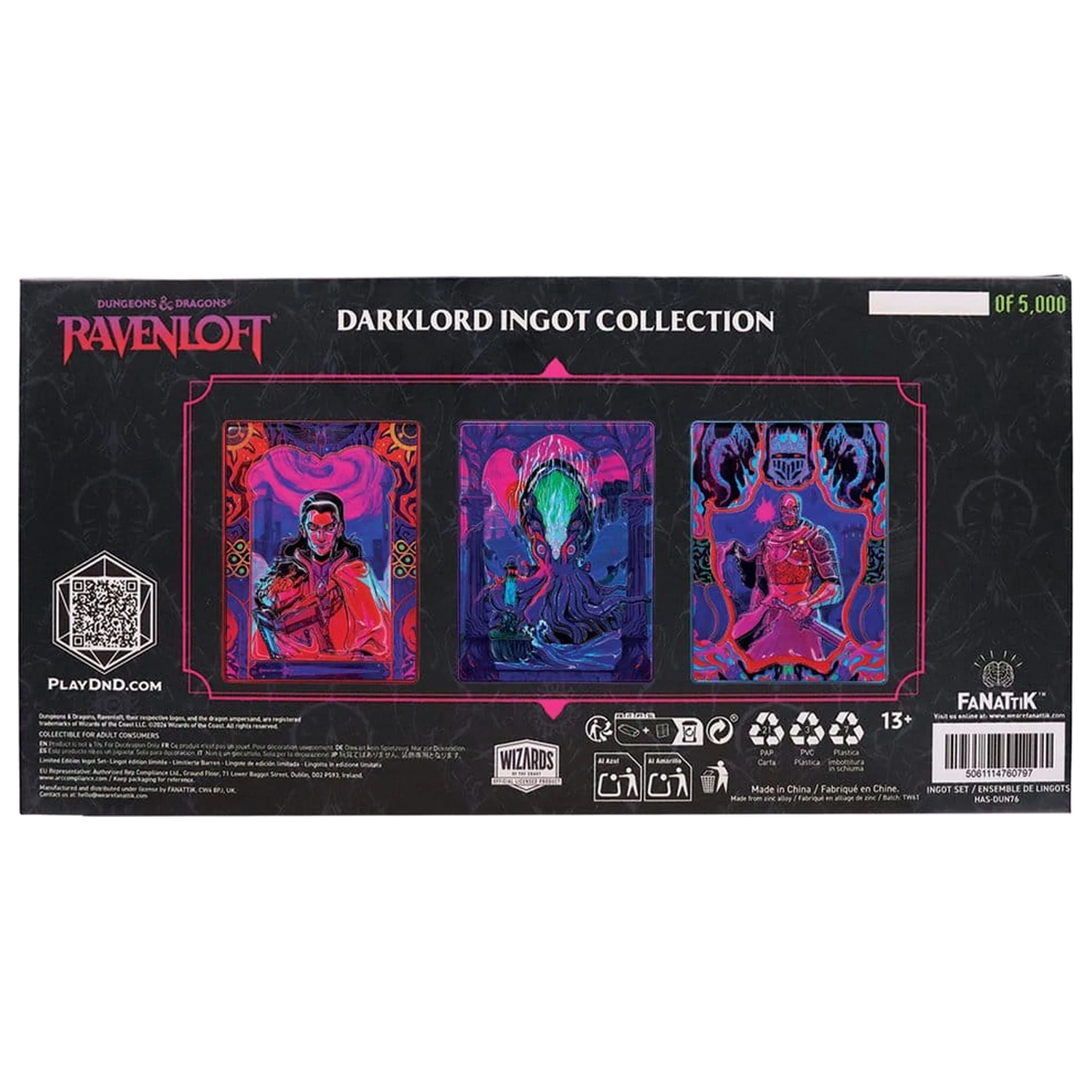 Dungeons & Dragons Barren Dreier-Set Ravenloft Darklord Barren Limitierte Auflage Produktfoto