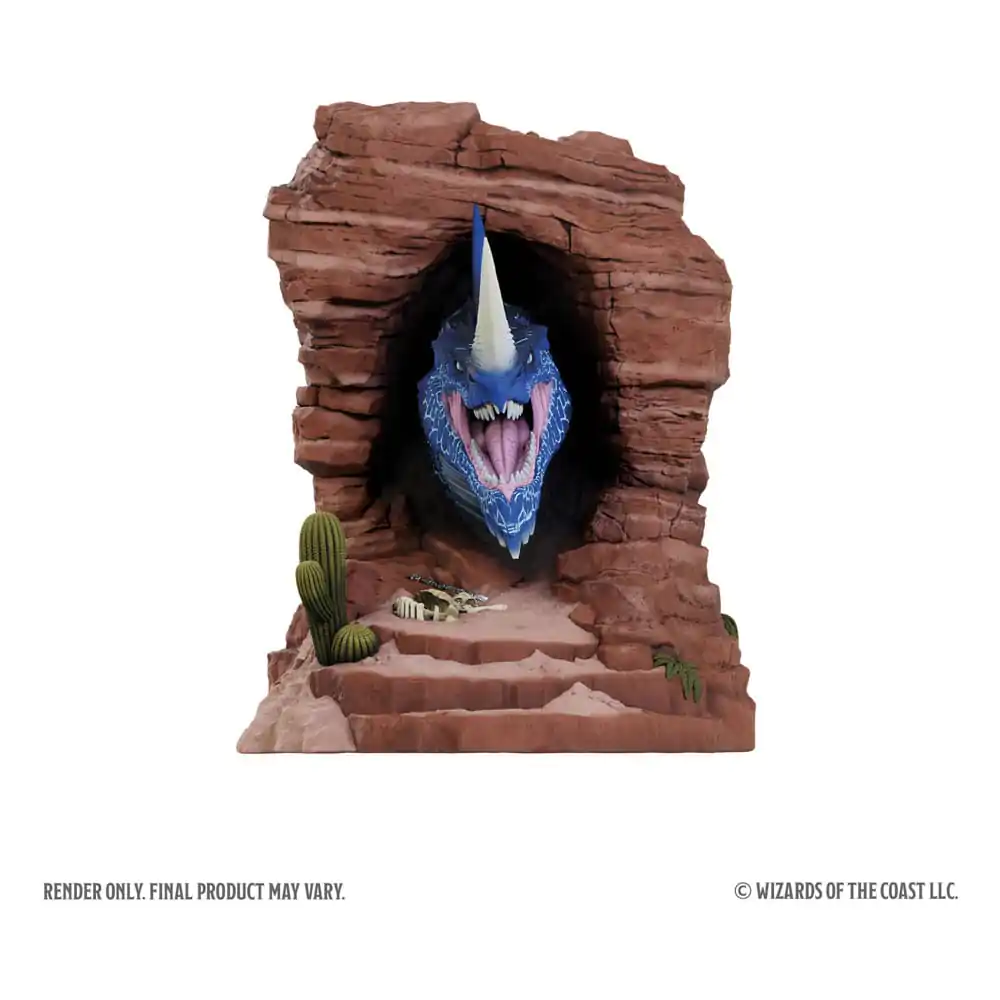 Dungeons & Dragons Buchstützen Blauer Drache 17 cm Produktfoto