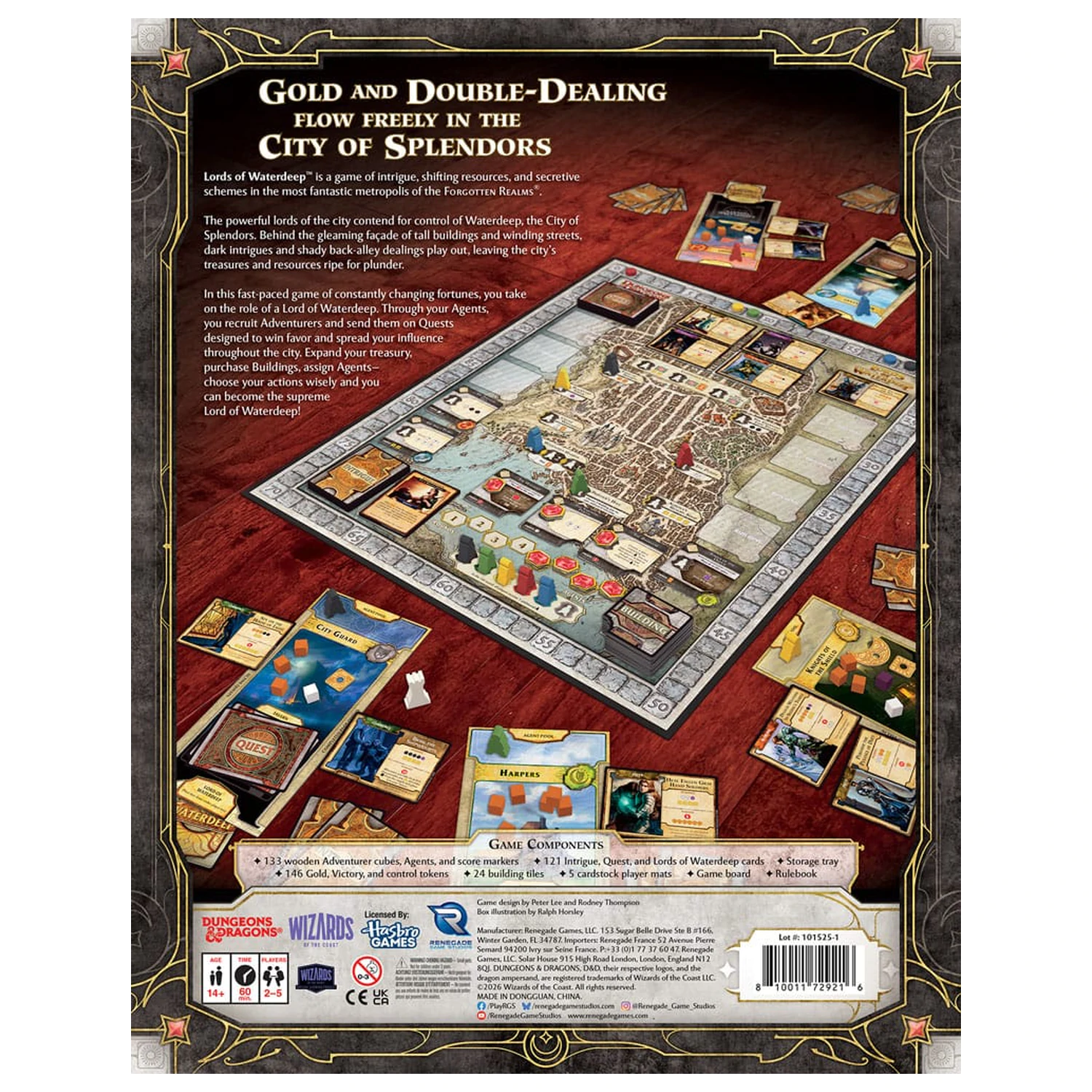 Dungeons & Dragons Brettspiel Lords of Waterdeep *Englische Version* Produktfoto