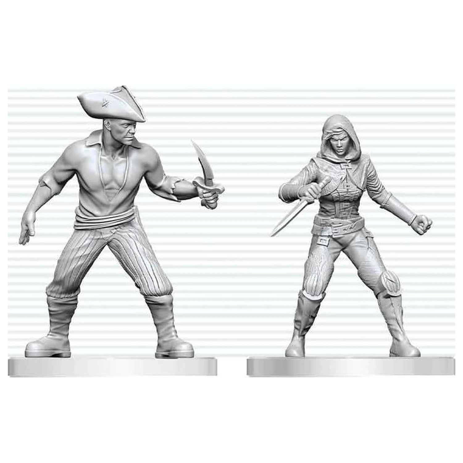 Dungeons & Dragons Nolzur's Marvelous Miniatures Unpainted Miniatur Bandit & Pirate 14 cm Produktfoto