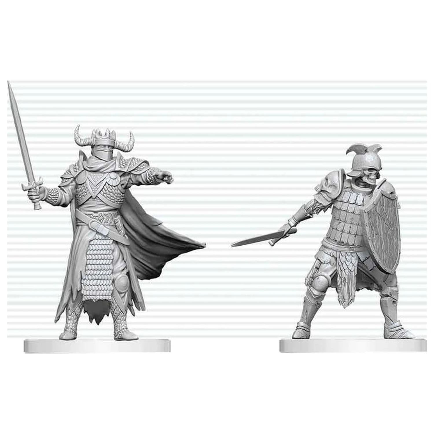 Dungeons & Dragons Nolzur's Marvelous Miniatures Unbemalte Miniatur Death Knight & Death Knight Aspirant 14 cm Produktfoto