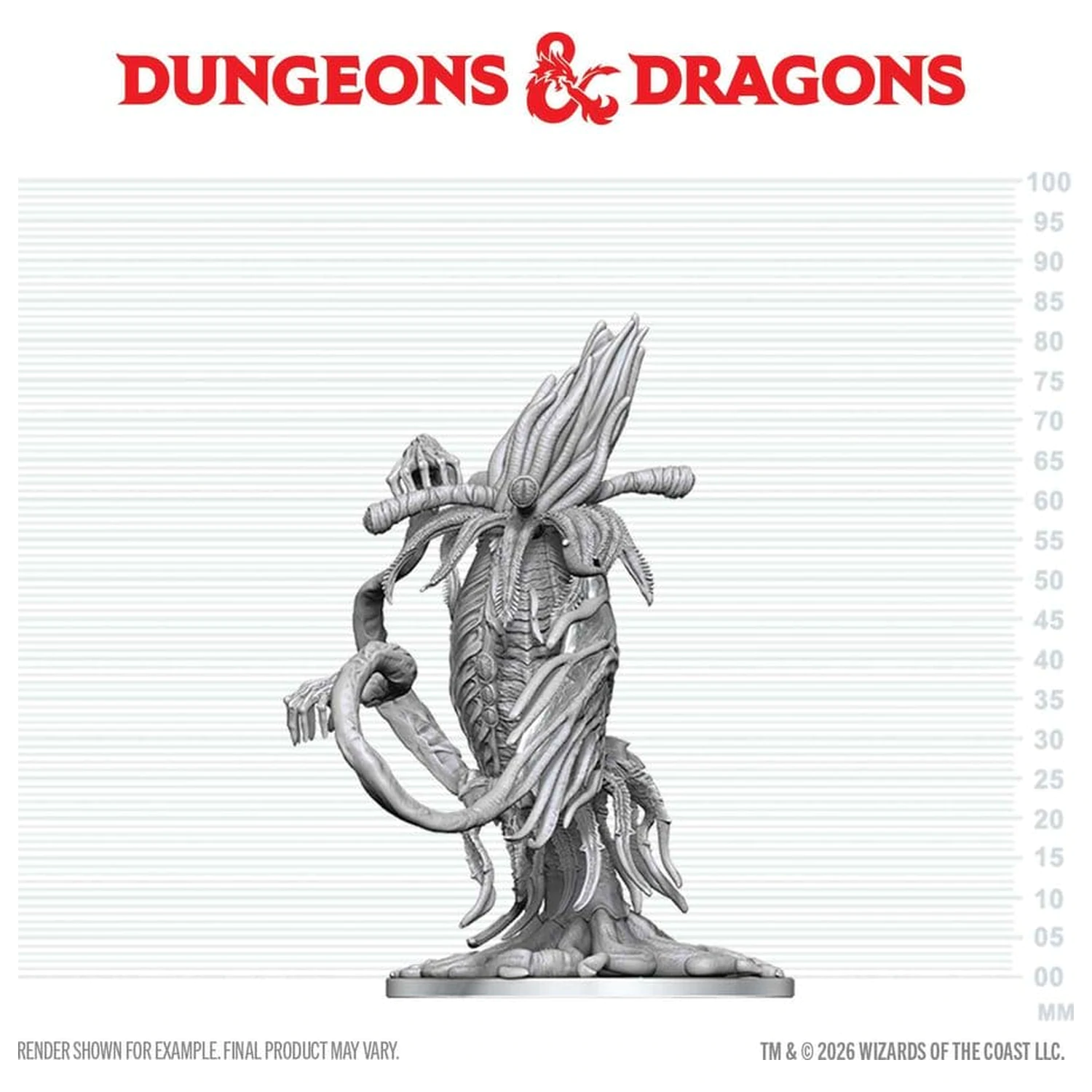 Dungeons & Dragons Nolzur's Marvelous Miniatures unbemalte Miniatur Elder Thing 20 cm Produktfoto
