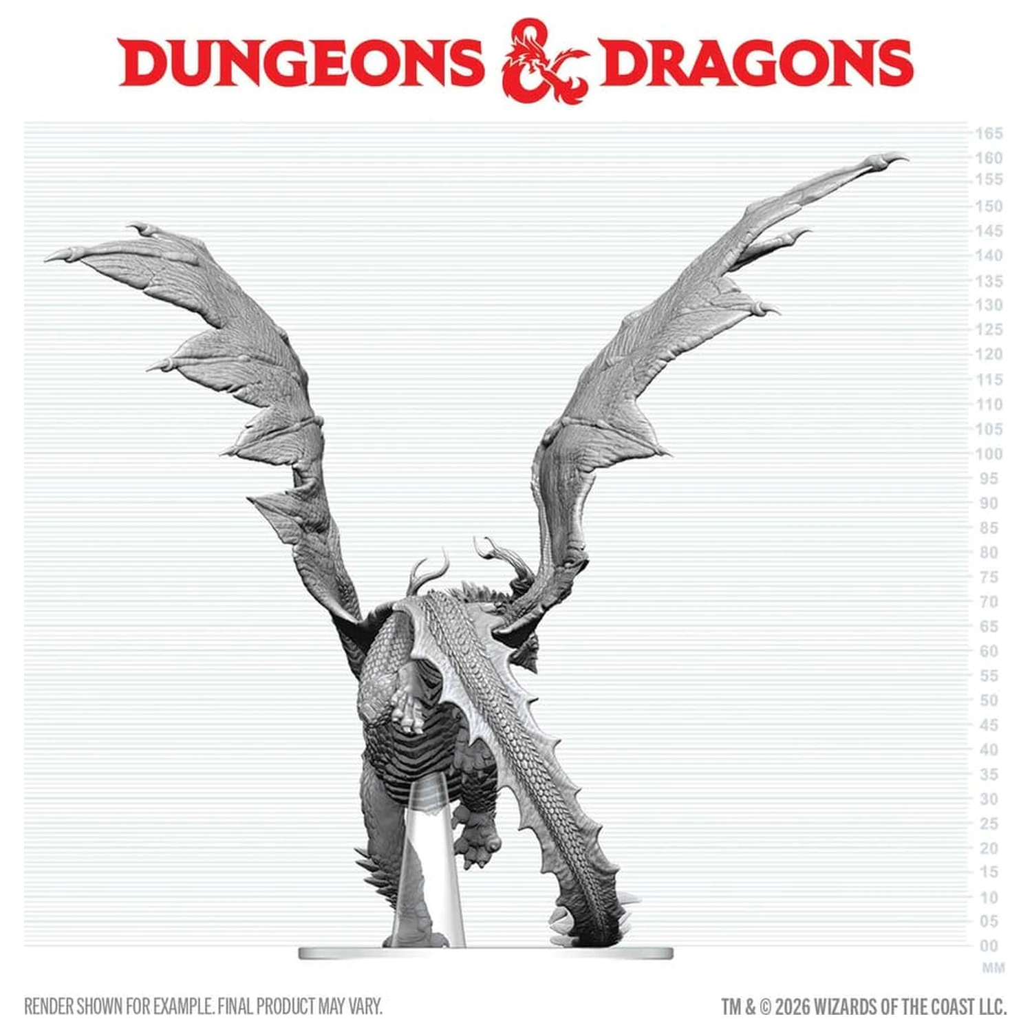 Dungeons & Dragons Nolzur's Marvelous Miniatures Unpainted Miniatur Erwachsenen Geist Drachen 24 cm Produktfoto