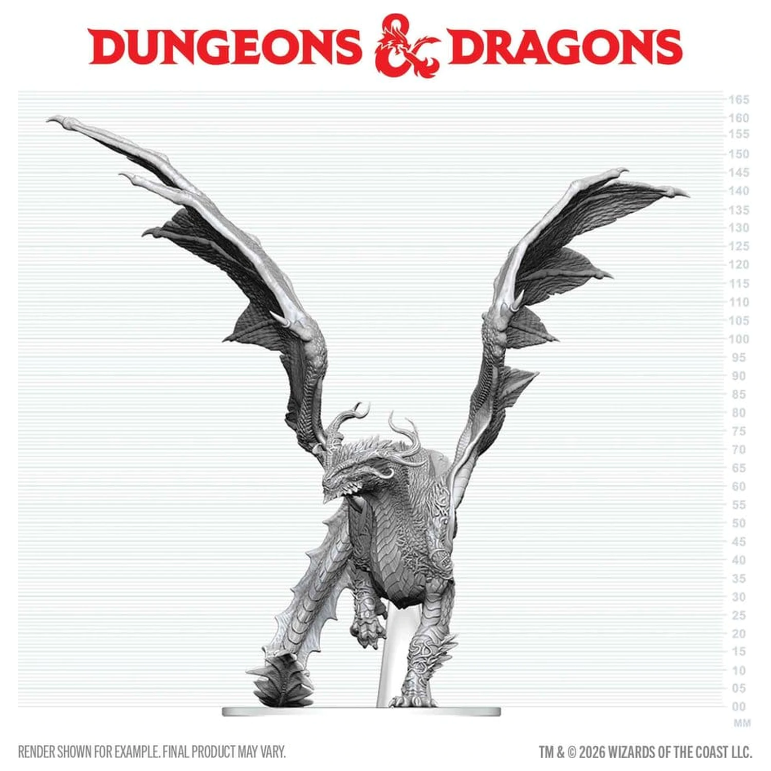 Dungeons & Dragons Nolzur's Marvelous Miniatures Unpainted Miniatur Erwachsenen Geist Drachen 24 cm Produktfoto