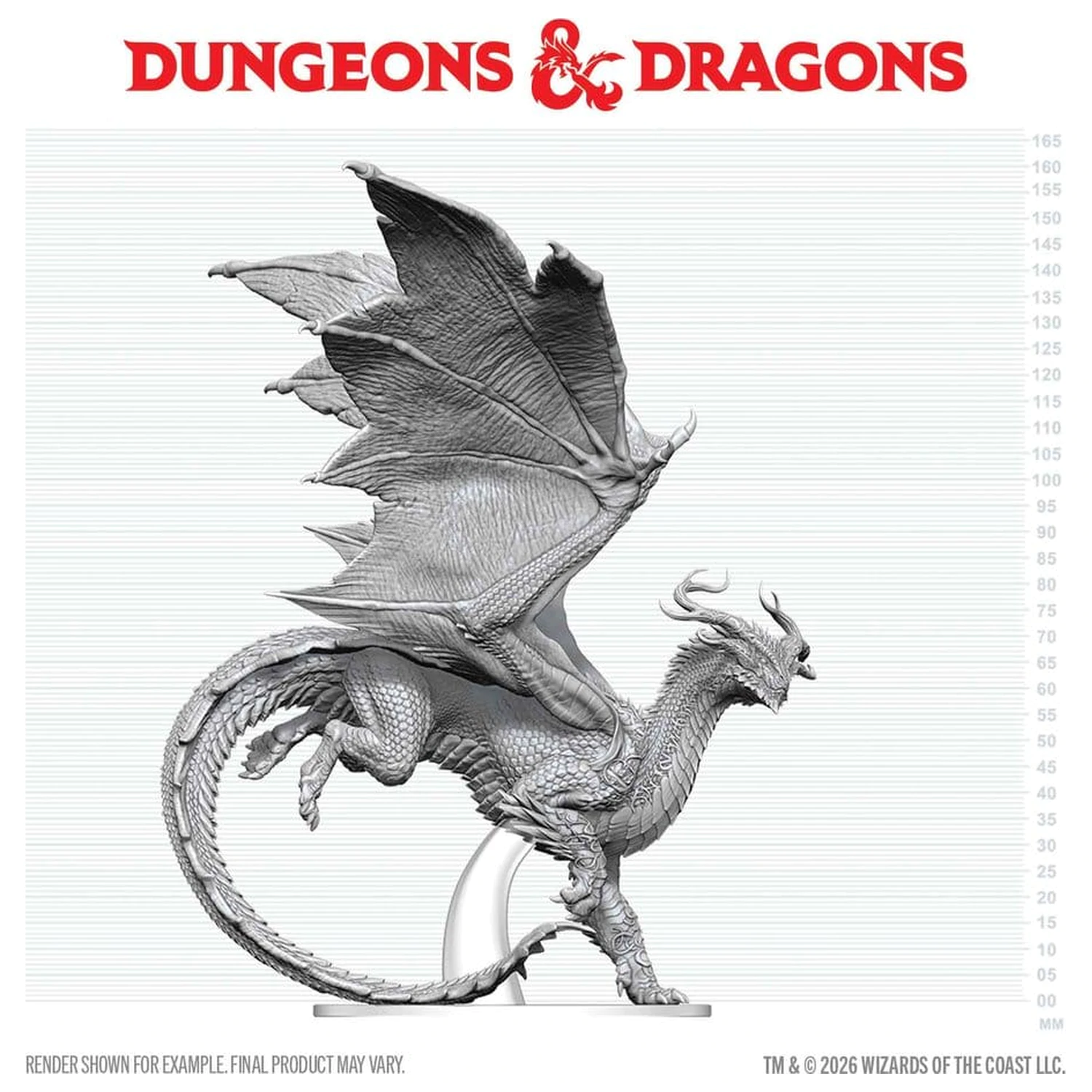 Dungeons & Dragons Nolzur's Marvelous Miniatures Unpainted Miniatur Erwachsenen Geist Drachen 24 cm Produktfoto
