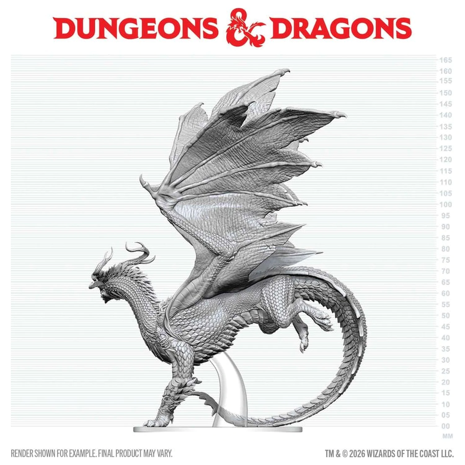Dungeons & Dragons Nolzur's Marvelous Miniatures Unpainted Miniatur Erwachsenen Geist Drachen 24 cm Produktfoto