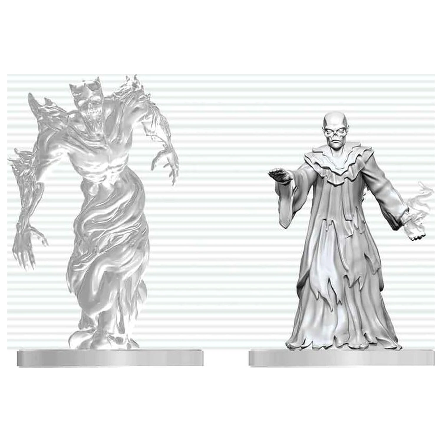 Dungeons & Dragons Nolzur's Marvelous Miniatures Unbemalte Miniatur Ghast Gravecaller & Wraith 14 cm Produktfoto