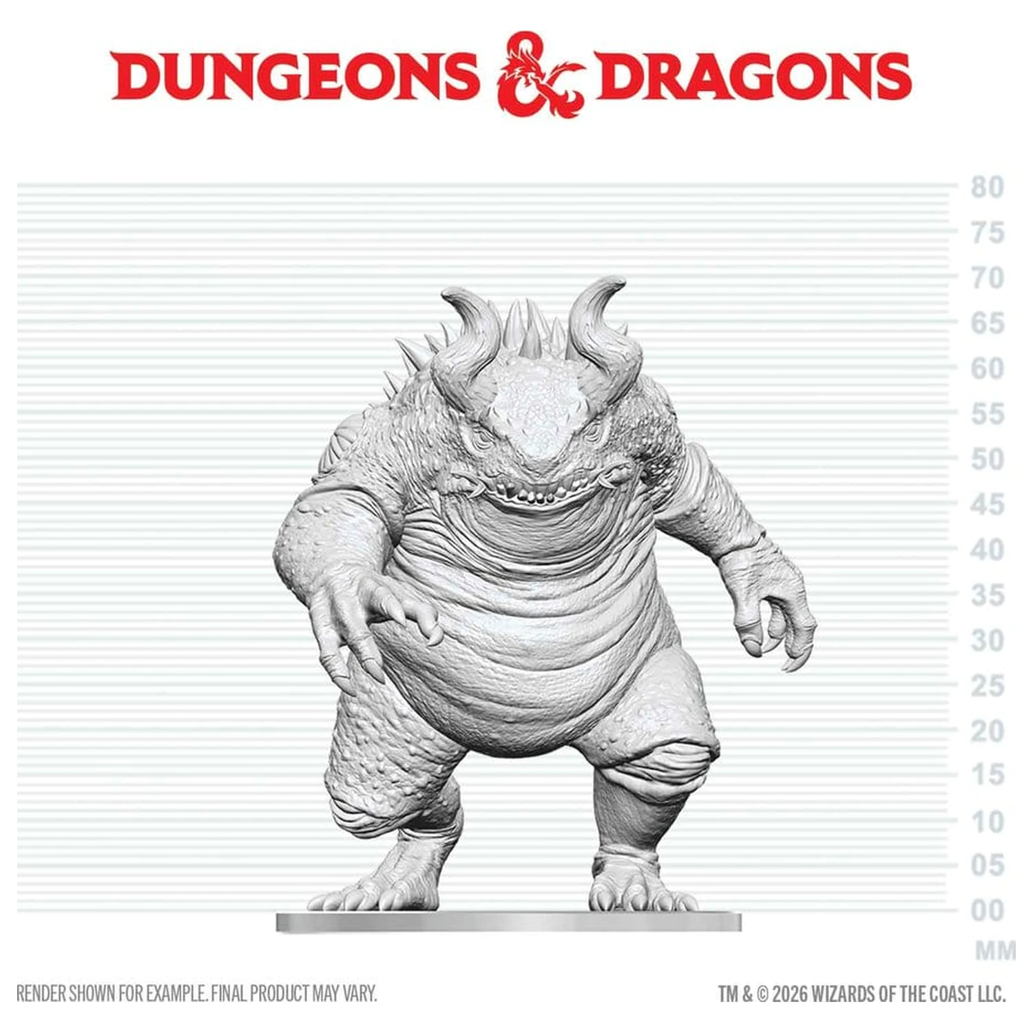 Dungeons & Dragons Nolzur's Marvelous Miniatures Unbemalte Miniatur Hezrou 17 cm Produktfoto