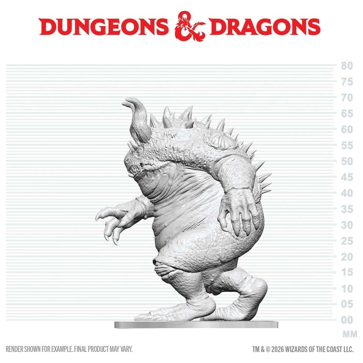 Dungeons & Dragons Nolzur's Marvelous Miniatures Unbemalte Miniatur Hezrou 17 cm Produktfoto