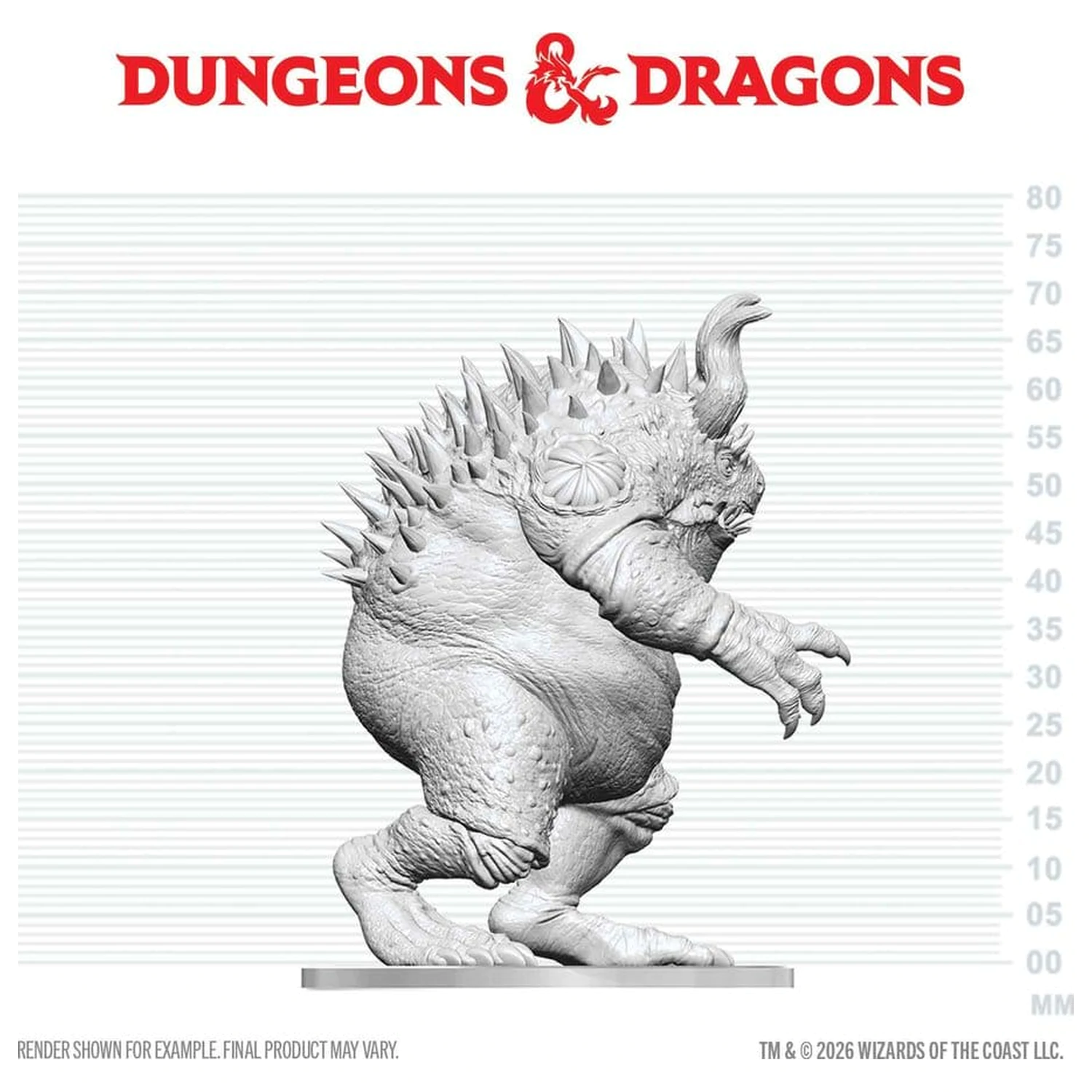 Dungeons & Dragons Nolzur's Marvelous Miniatures Unbemalte Miniatur Hezrou 17 cm Produktfoto