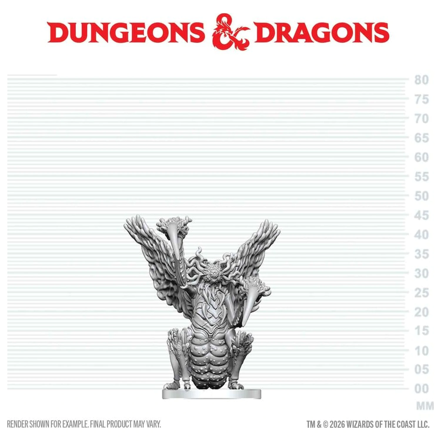 Dungeons & Dragons Nolzur's Marvelous Miniatures Unbemalte Miniatur Mi-Go 14 cm Produktfoto