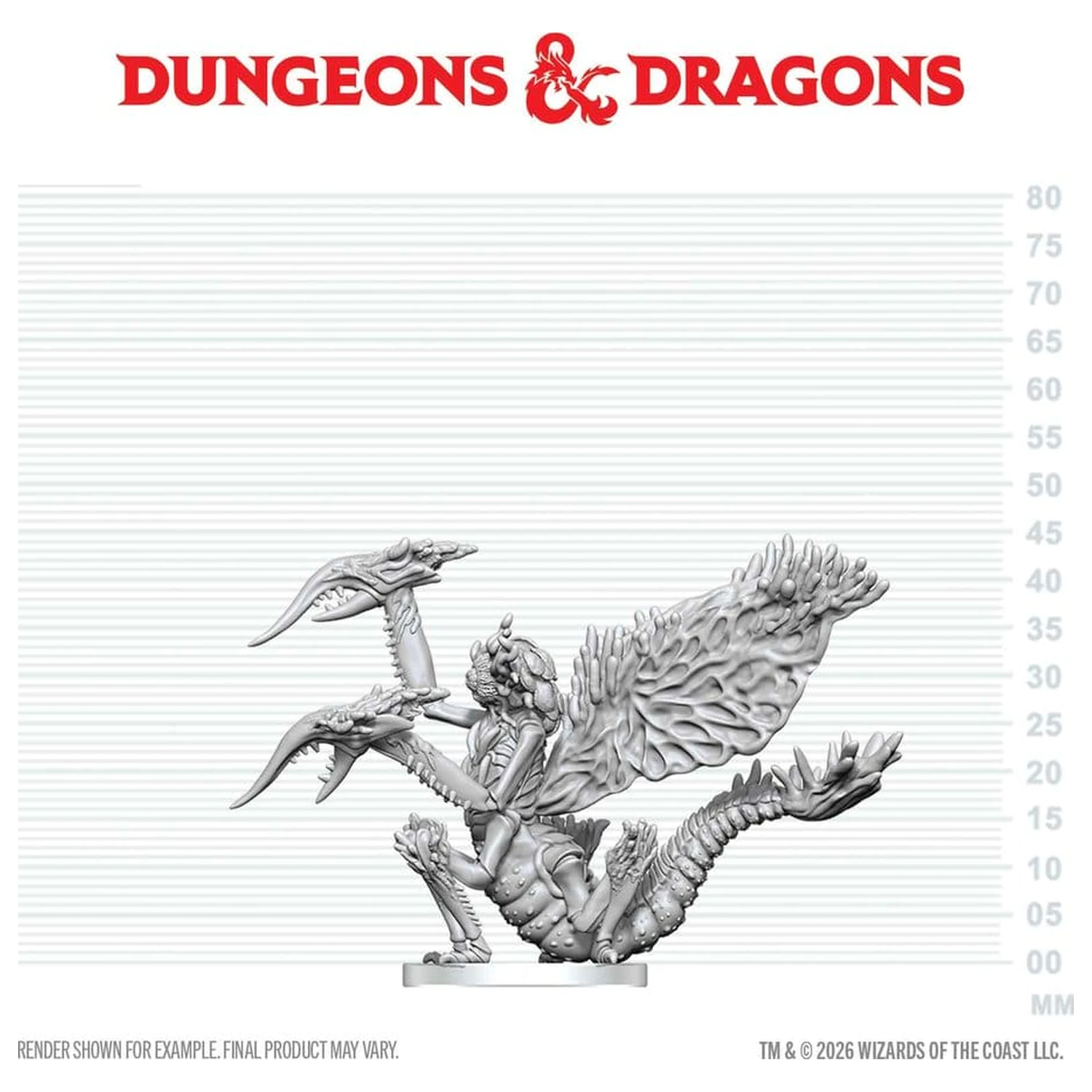 Dungeons & Dragons Nolzur's Marvelous Miniatures Unbemalte Miniatur Mi-Go 14 cm Produktfoto