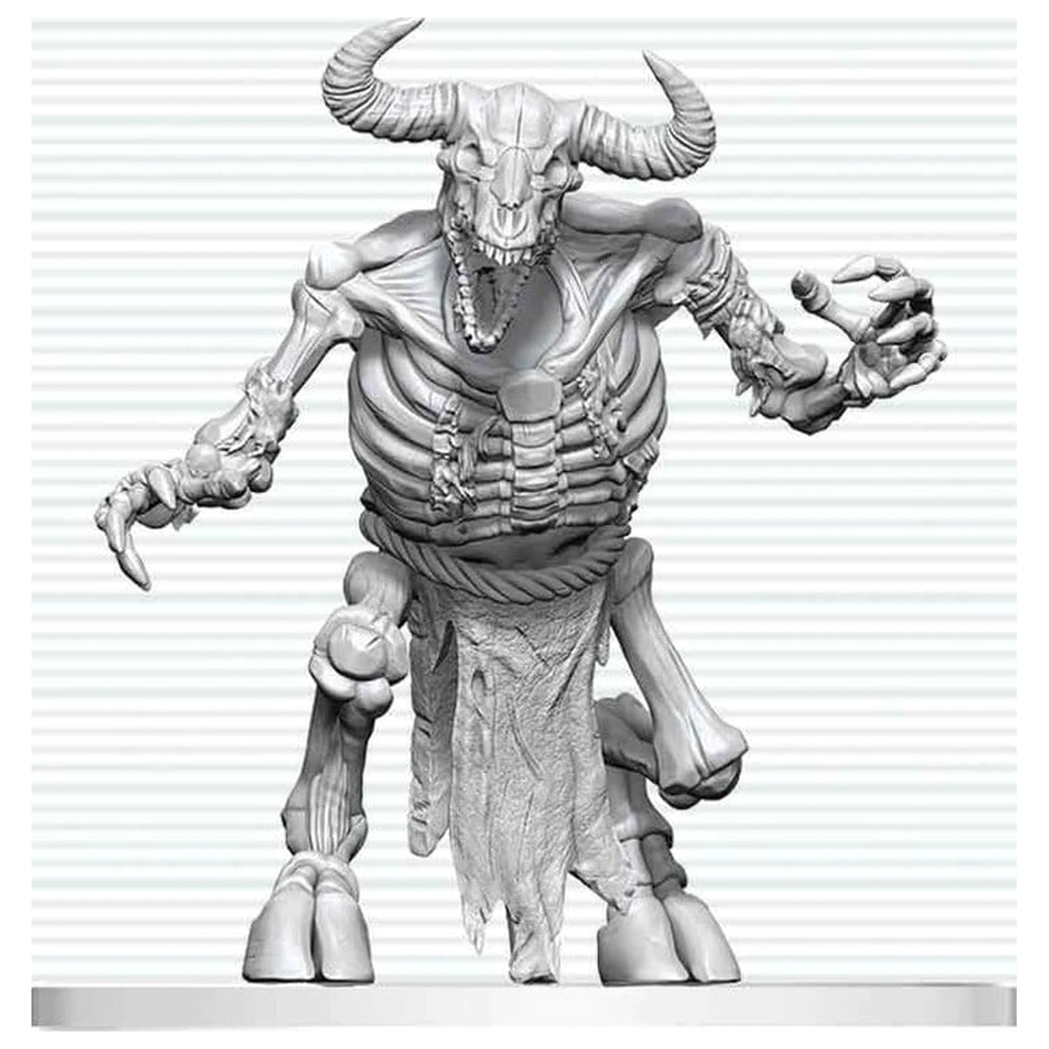 Dungeons & Dragons Nolzur's Marvelous Miniatures Unbemalte Miniatur Minotaur Skeleton 17 cm Produktfoto