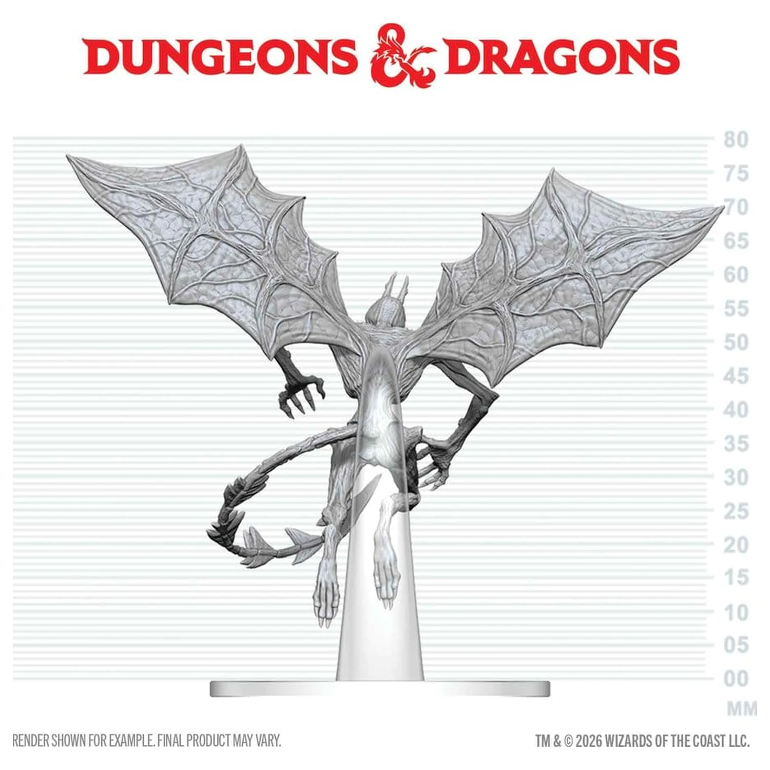 Dungeons & Dragons Nolzur's Marvelous Miniatures Unbemalte Miniatur Nightgaunt 17 cm Produktfoto