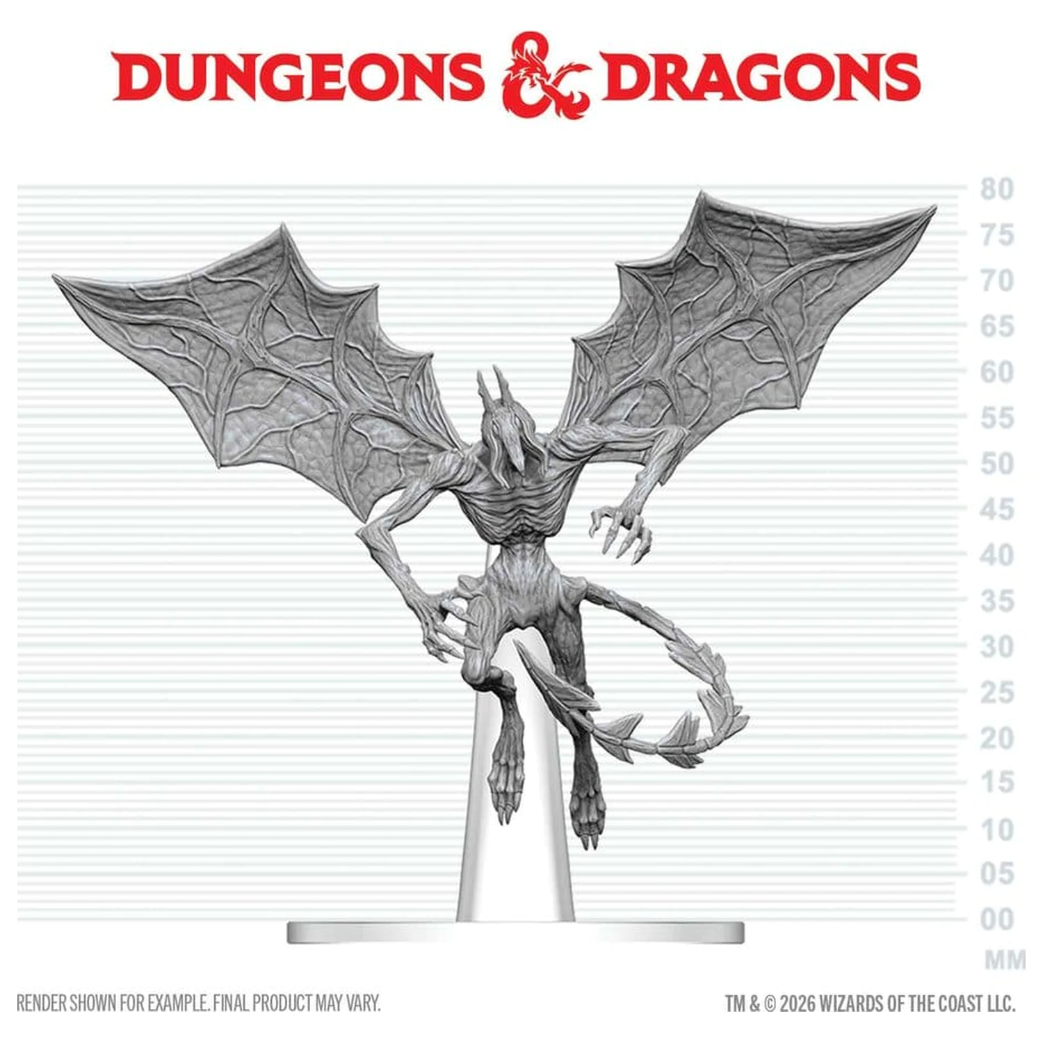 Dungeons & Dragons Nolzur's Marvelous Miniatures Unbemalte Miniatur Nightgaunt 17 cm Produktfoto