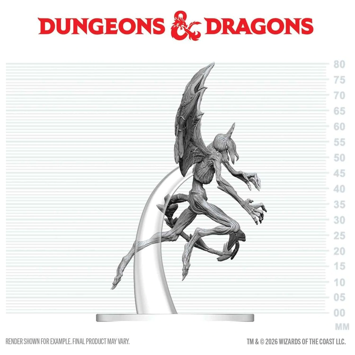 Dungeons & Dragons Nolzur's Marvelous Miniatures Unbemalte Miniatur Nightgaunt 17 cm Produktfoto