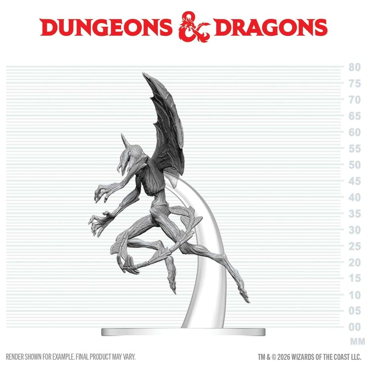 Dungeons & Dragons Nolzur's Marvelous Miniatures Unbemalte Miniatur Nightgaunt 17 cm Produktfoto