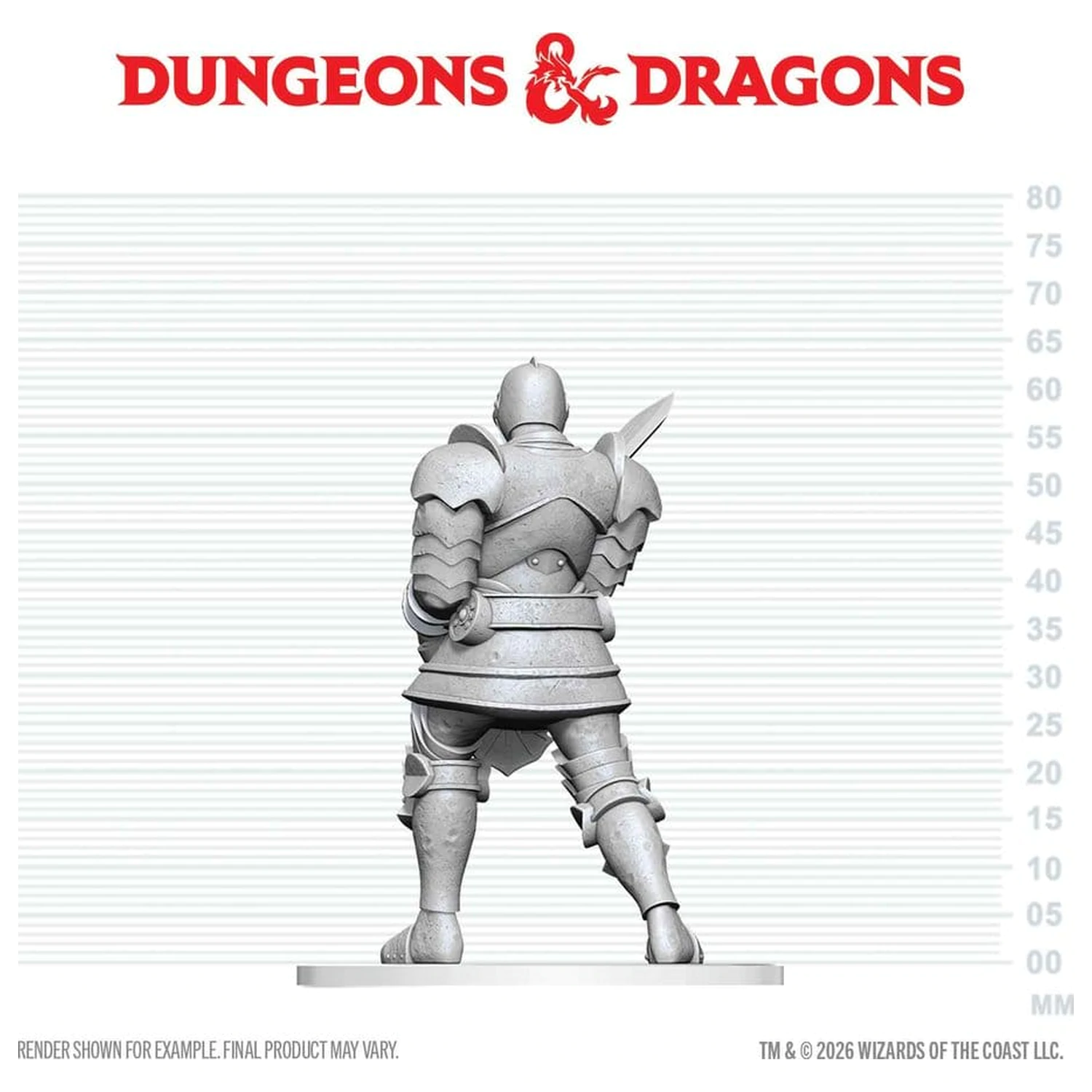 Dungeons & Dragons Nolzur's Marvelous Miniatures Unbemalte Miniatur Red Knight Guardian Golem 14 cm Produktfoto