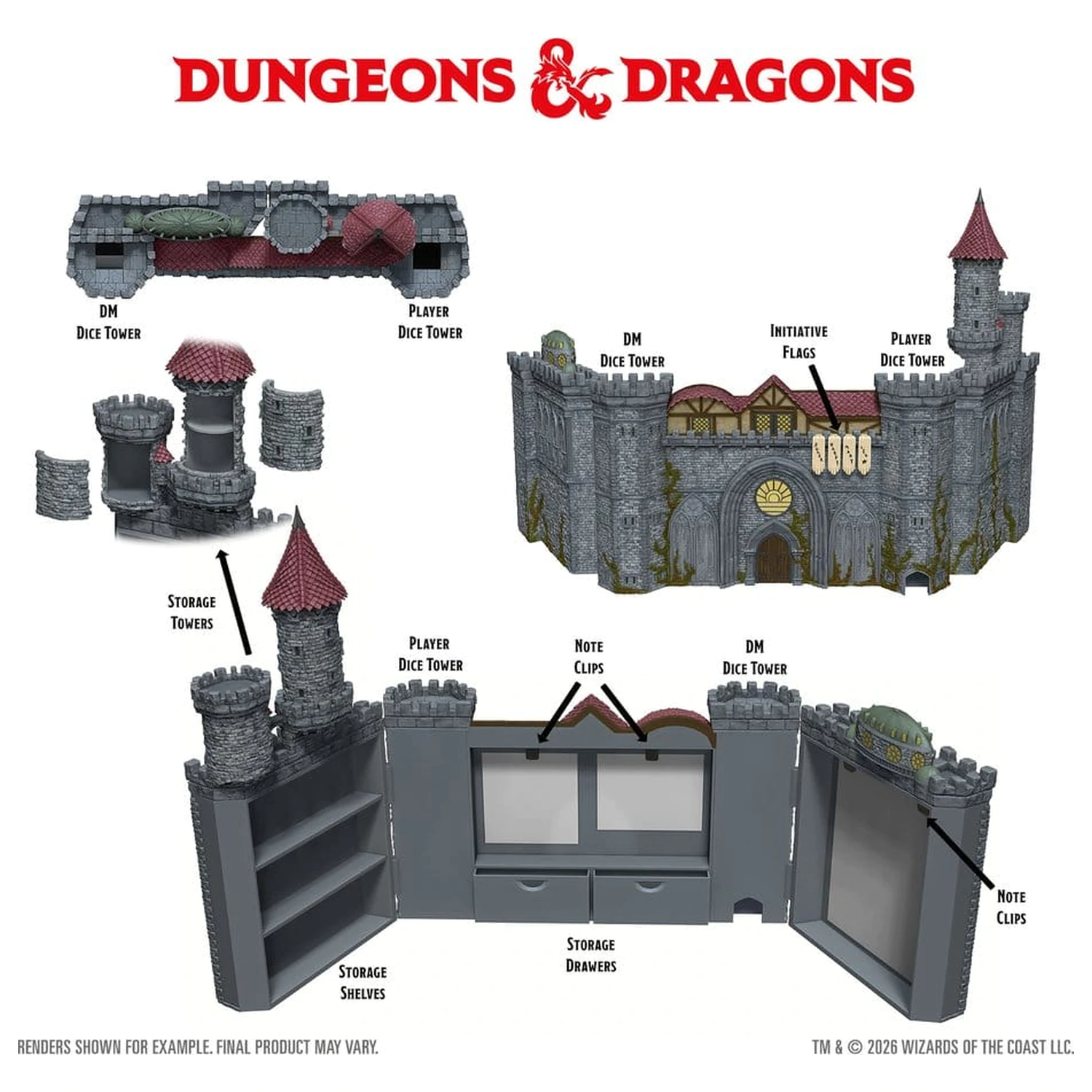 Dungeons & Dragons Replicas of the Realms: Castle Ravenloft Spielleiter-Schirm Produktfoto