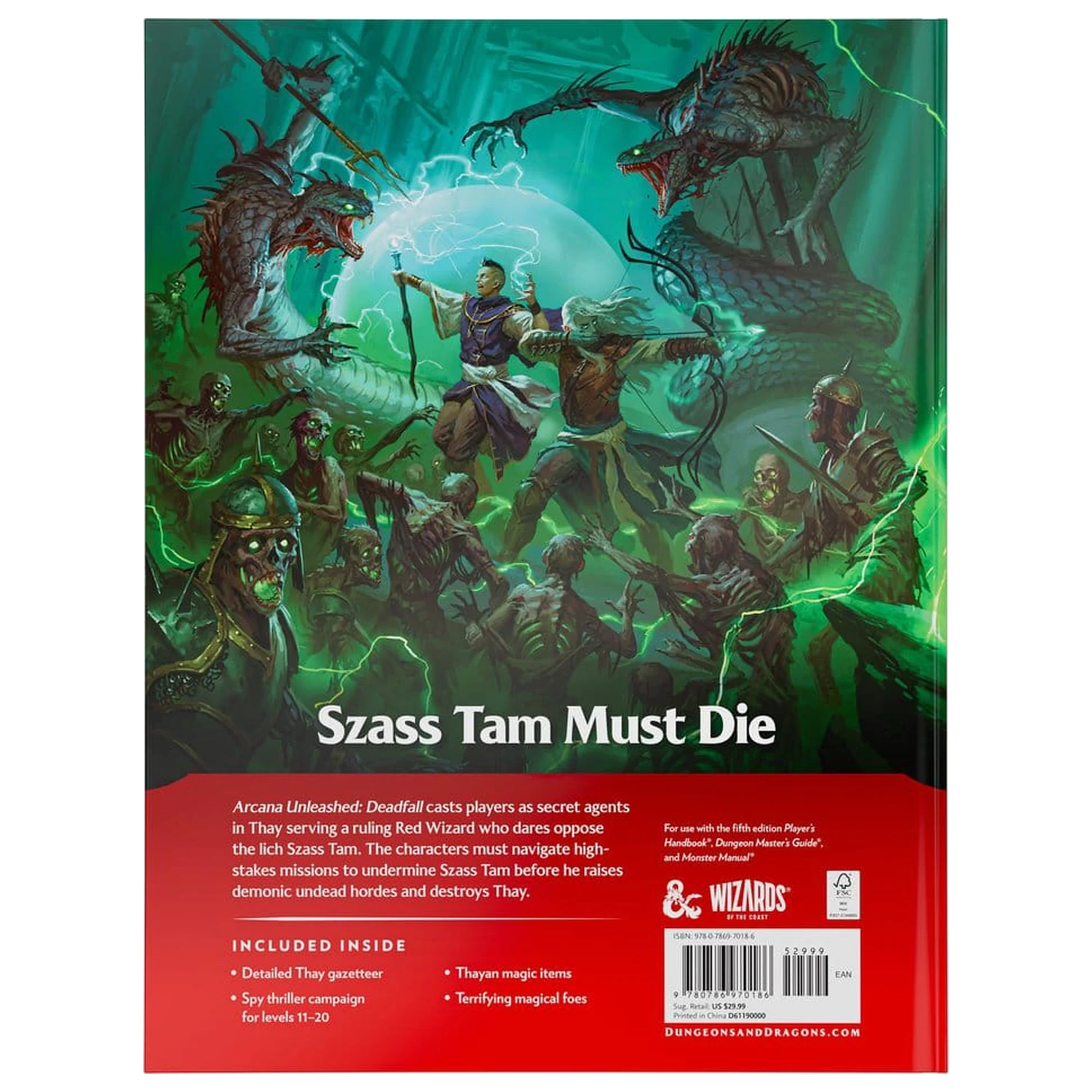 Dungeons & Dragons RPG Arcana Unleashed: Deadfall Buch *englische Version* Produktfoto