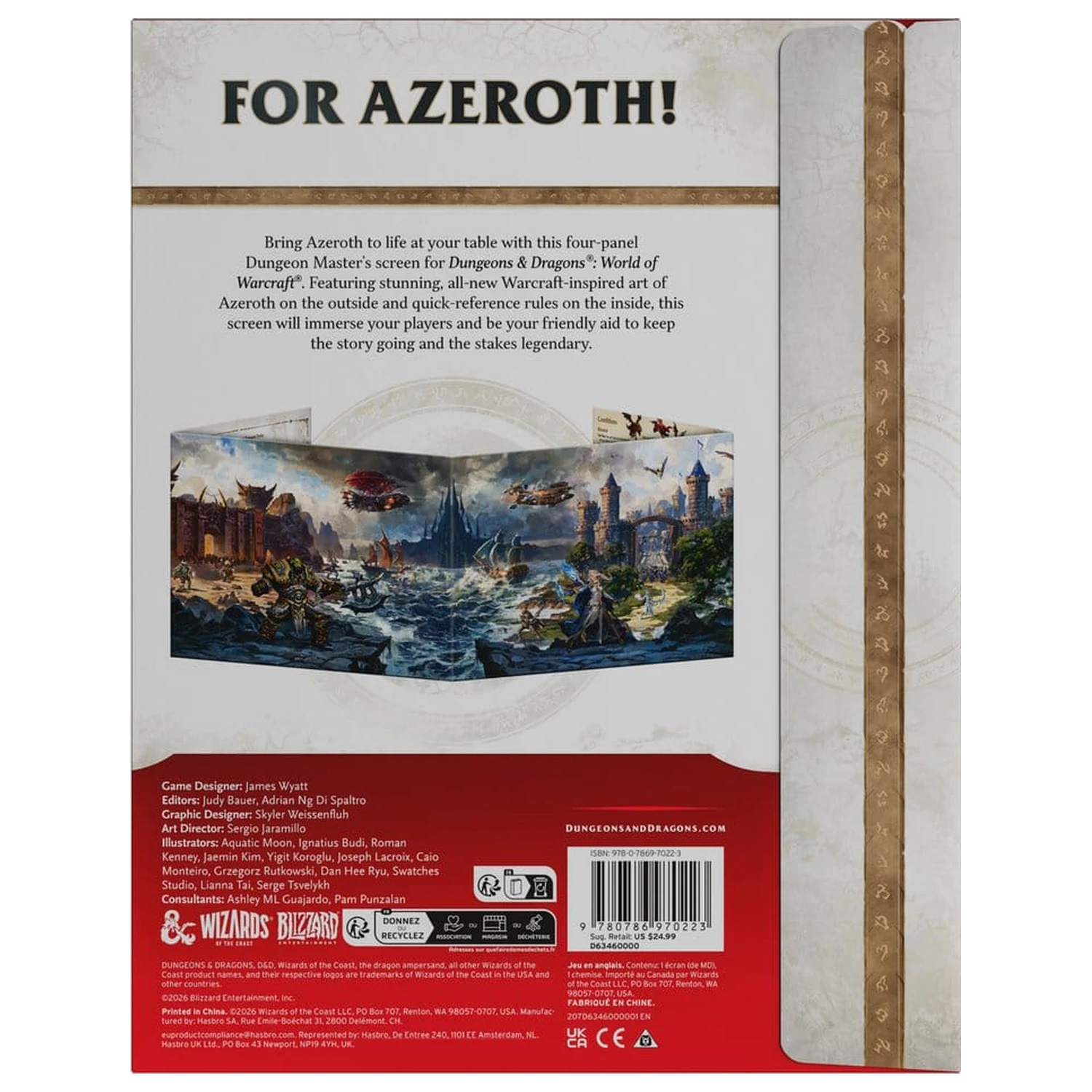 Dungeons & Dragons RPG World of Warcraft Spielleiter Sichtschirm *Englische Version* Produktfoto