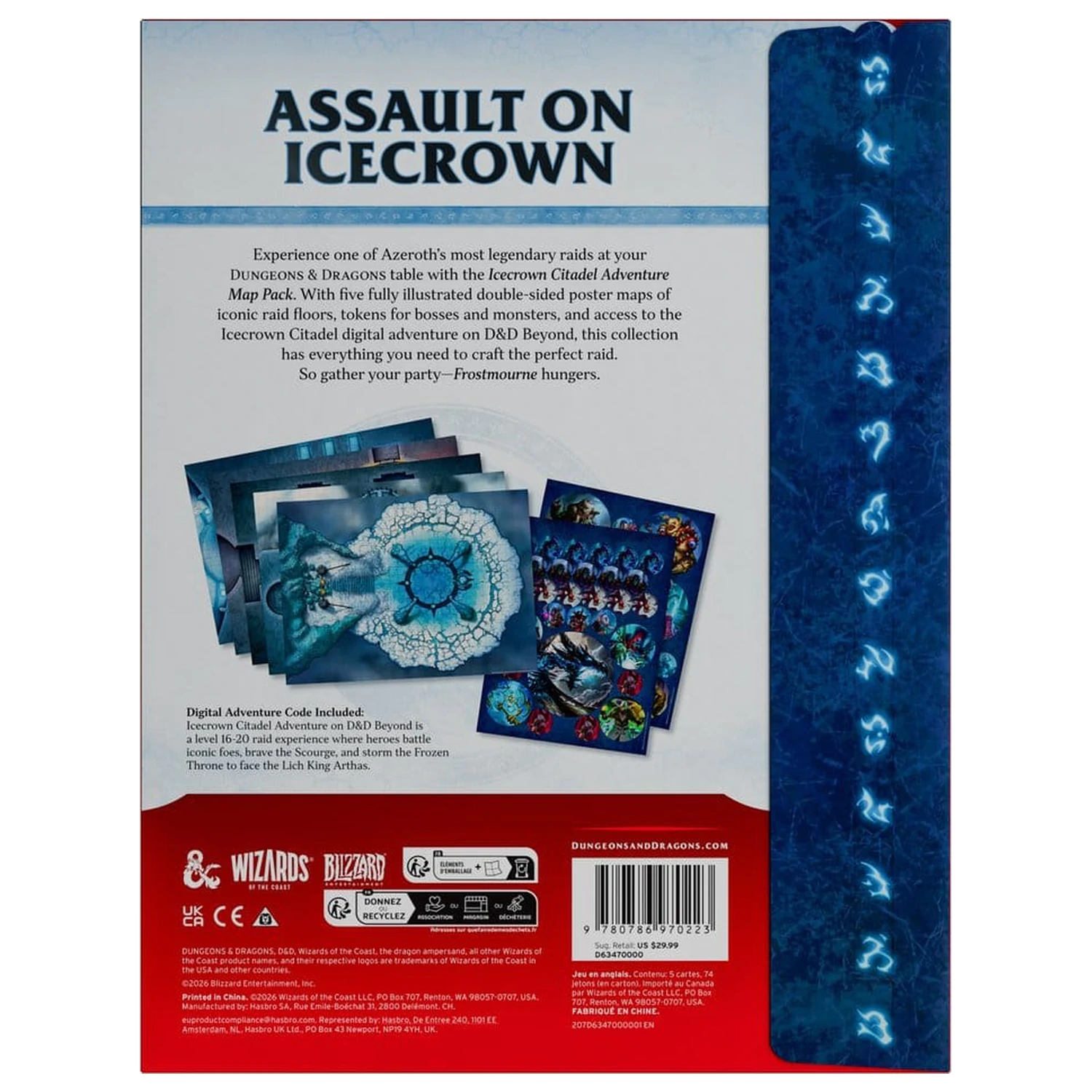 Dungeons & Dragons RPG World of Warcraft: Icecrown Citadel Adventure Kartenpaket *englische Version* Produktfoto