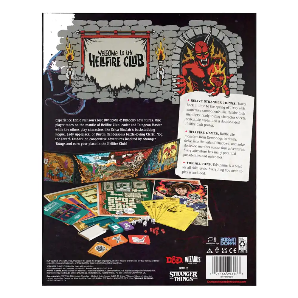 Dungeons & Dragons Brettspiel Stranger Things: Welcome to the Hellfire Club english Produktfoto