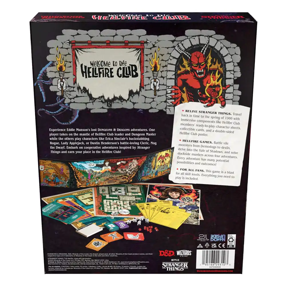 Dungeons & Dragons Brettspiel Stranger Things: Welcome to the Hellfire Club english Produktfoto