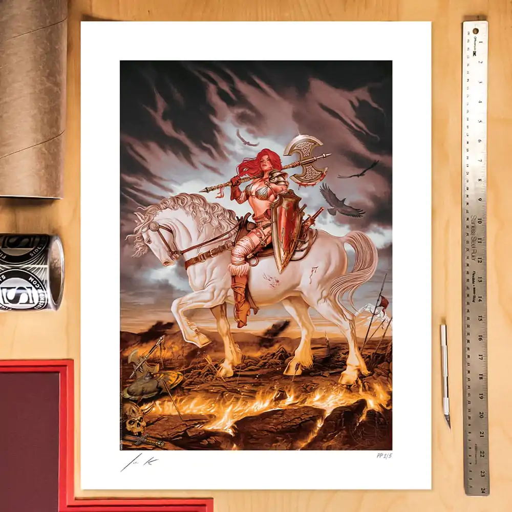 Dynamite Entertainment Kunstdruck Red Sonja: World on Fire 46 x 61 cm - ungerahmt termékfotó