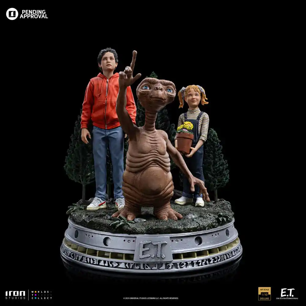 E.T. Der Außerirdische Deluxe Art Scale Statue 1/10 E.T., Elliot and Gertie 19 cm termékfotó