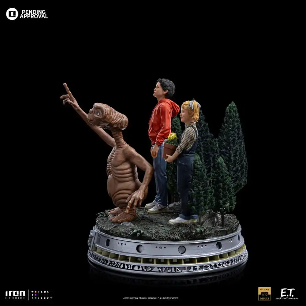 E.T. Der Außerirdische Deluxe Art Scale Statue 1/10 E.T., Elliot and Gertie 19 cm termékfotó